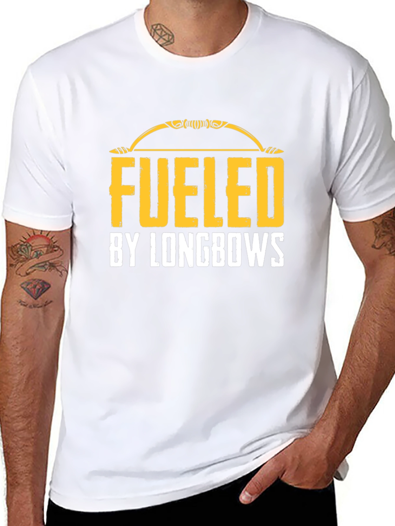 Fueled by Longbows Black T-Shirt Archery