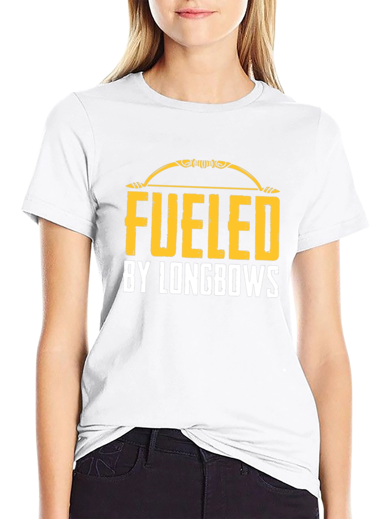 Fueled by Longbows Black T-Shirt Archery