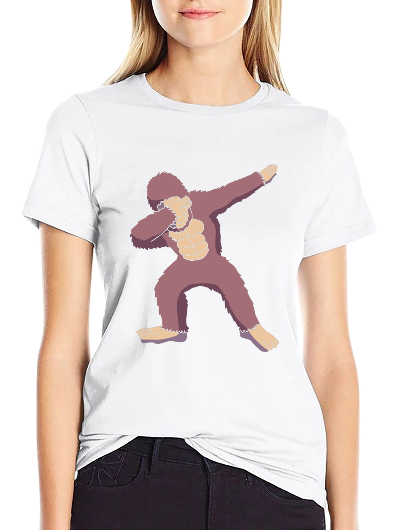 Dabbing Gorilla Graphic Tee - Funny Animal T-Shirt