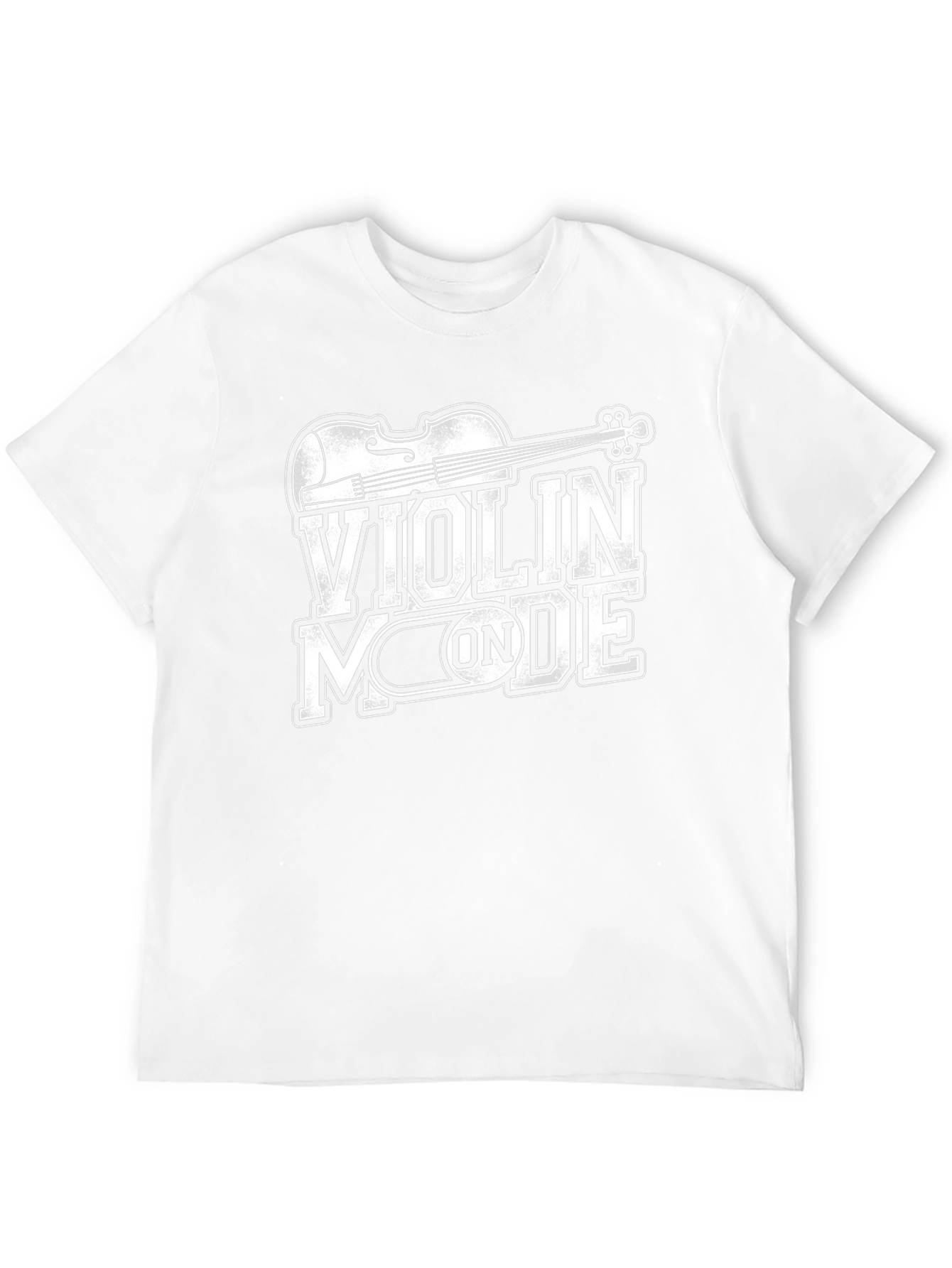 Violin Mode On Graphic T-Shirt - Black
