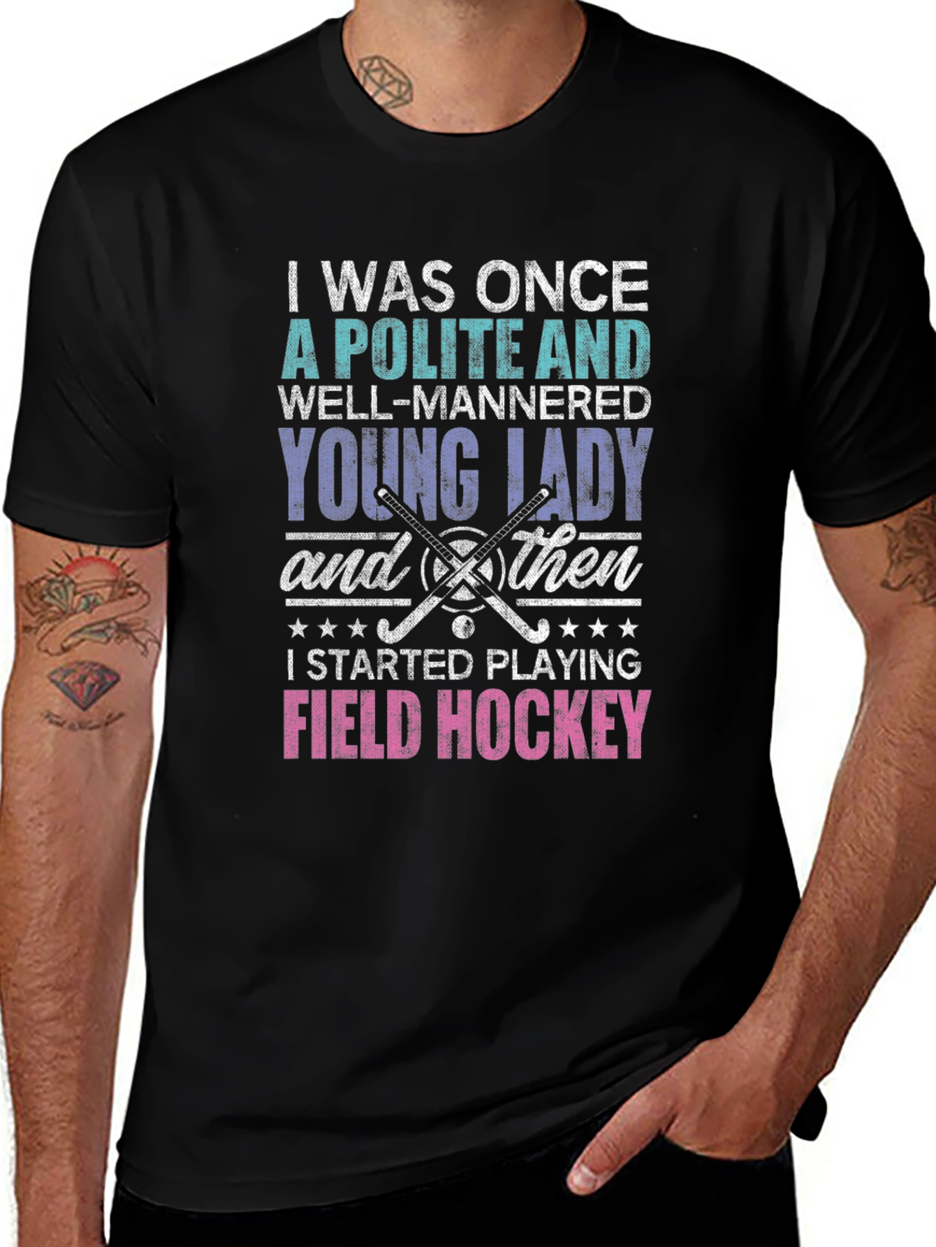 Polite Lady Field Hockey T-Shirt