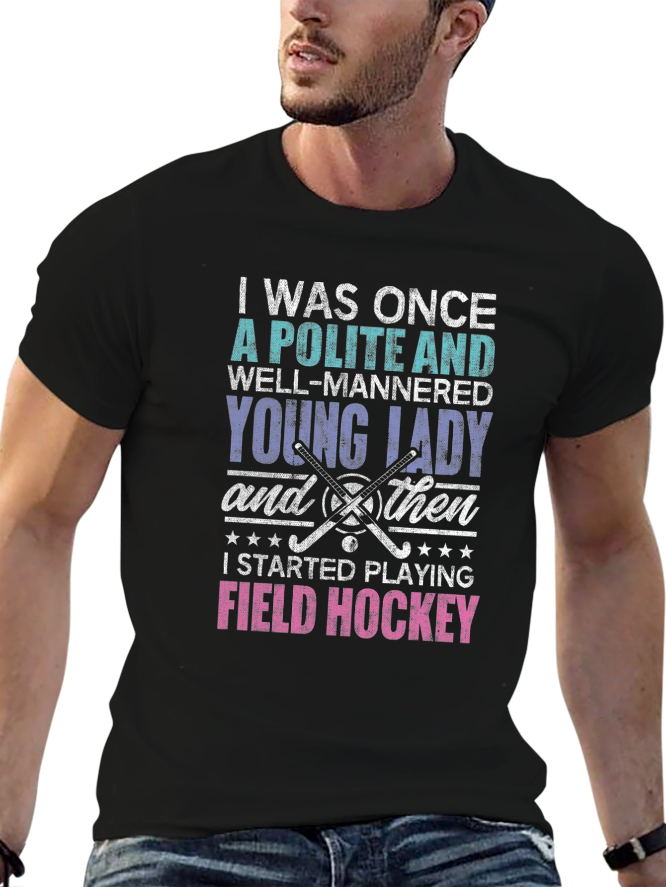 Polite Lady Field Hockey T-Shirt