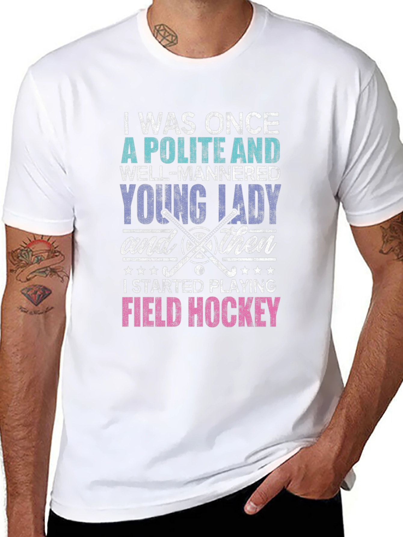 Polite Lady Field Hockey T-Shirt