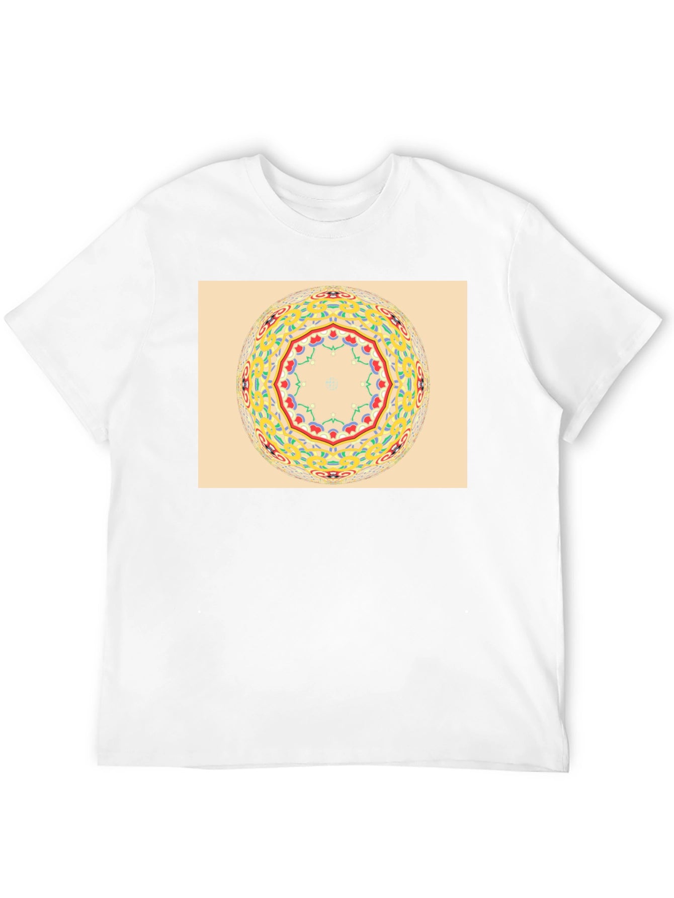 Mandala Graphic Tee - Stylish Crew Neck