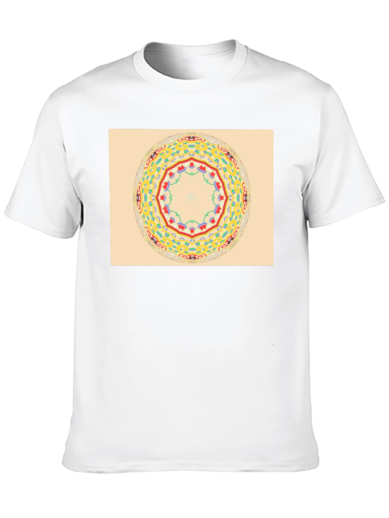 Mandala Graphic Tee - Stylish Crew Neck
