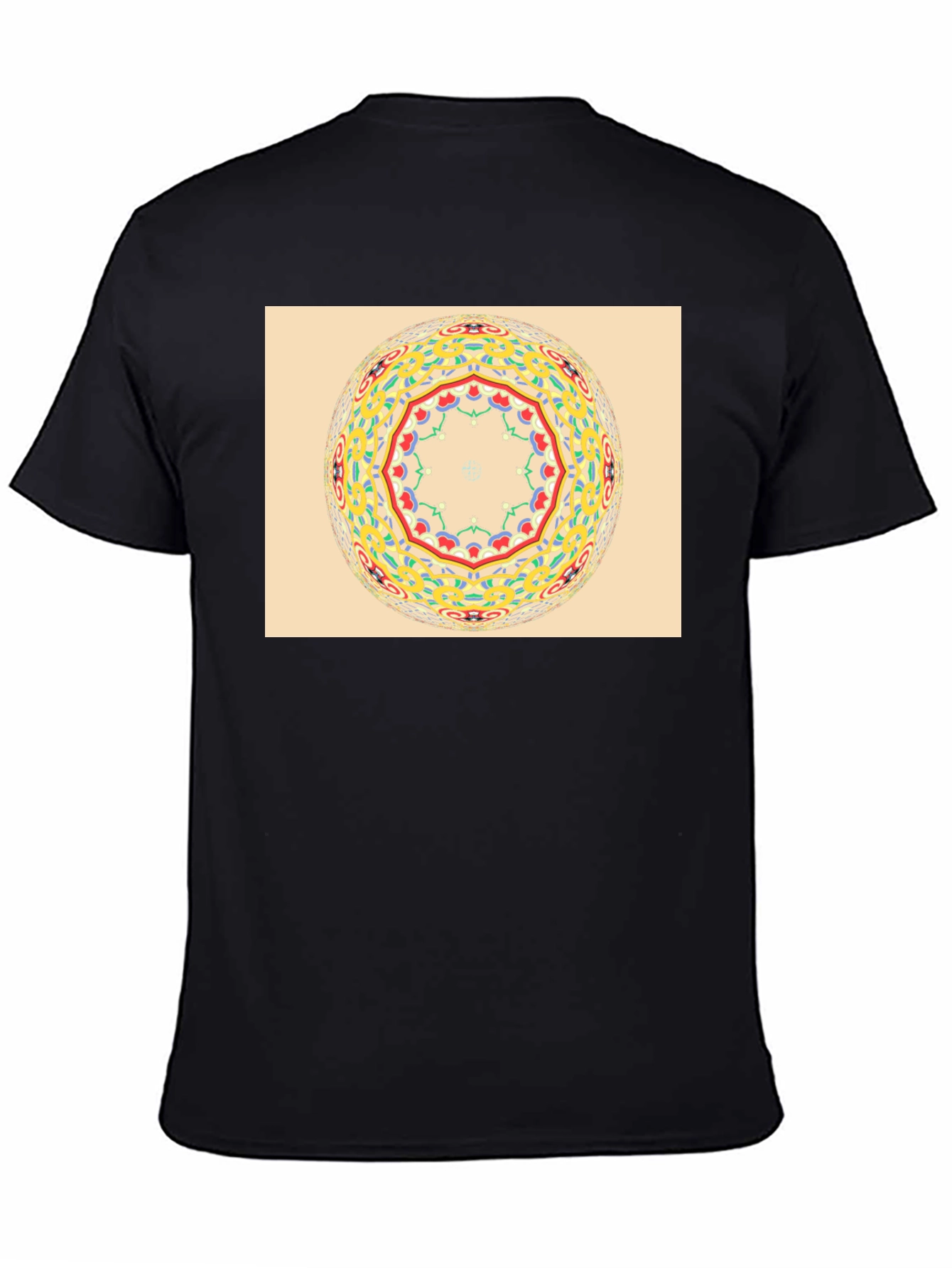 Mandala Graphic Tee - Stylish Crew Neck