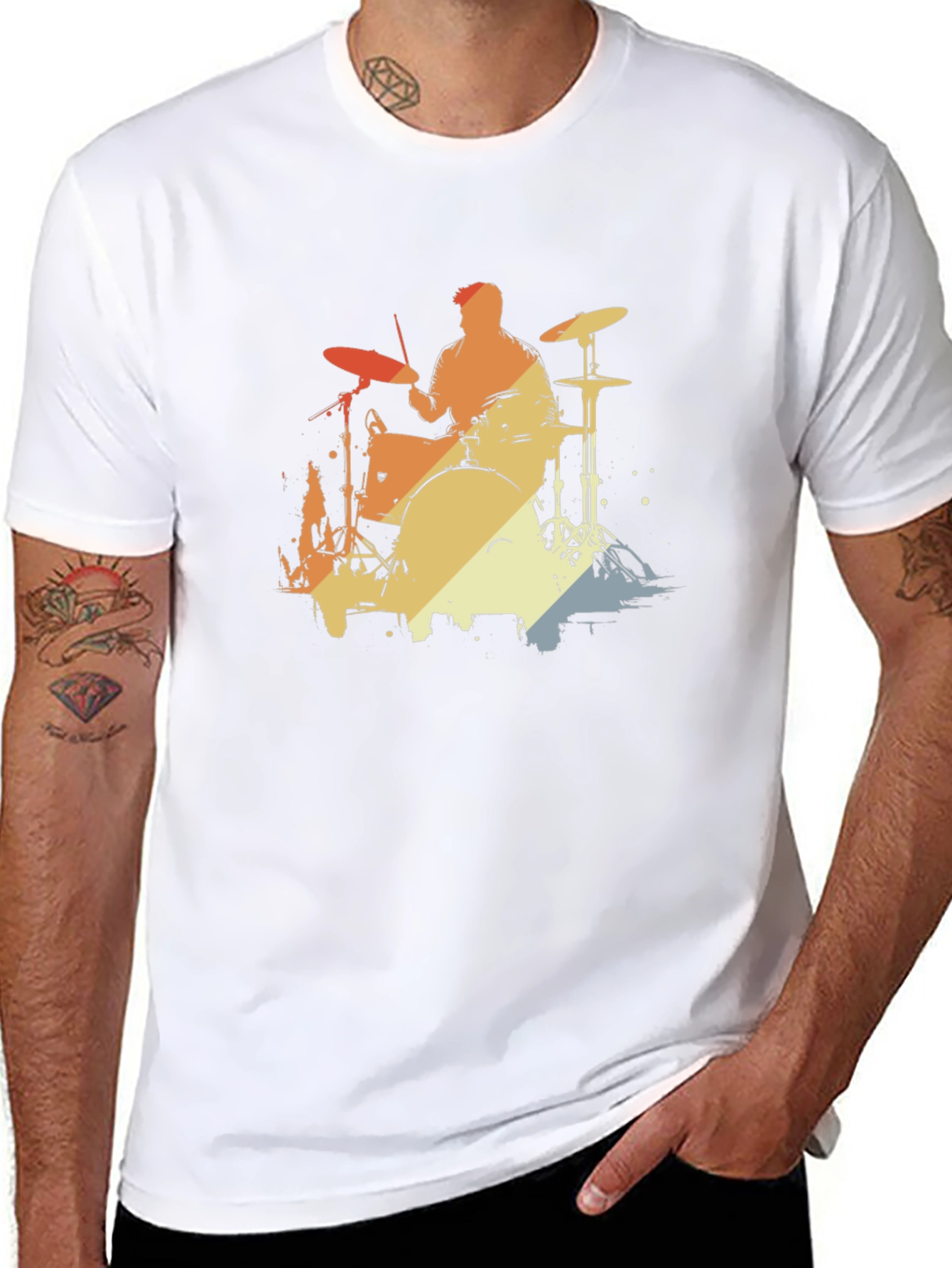 Retro Drummer Graphic Tee
