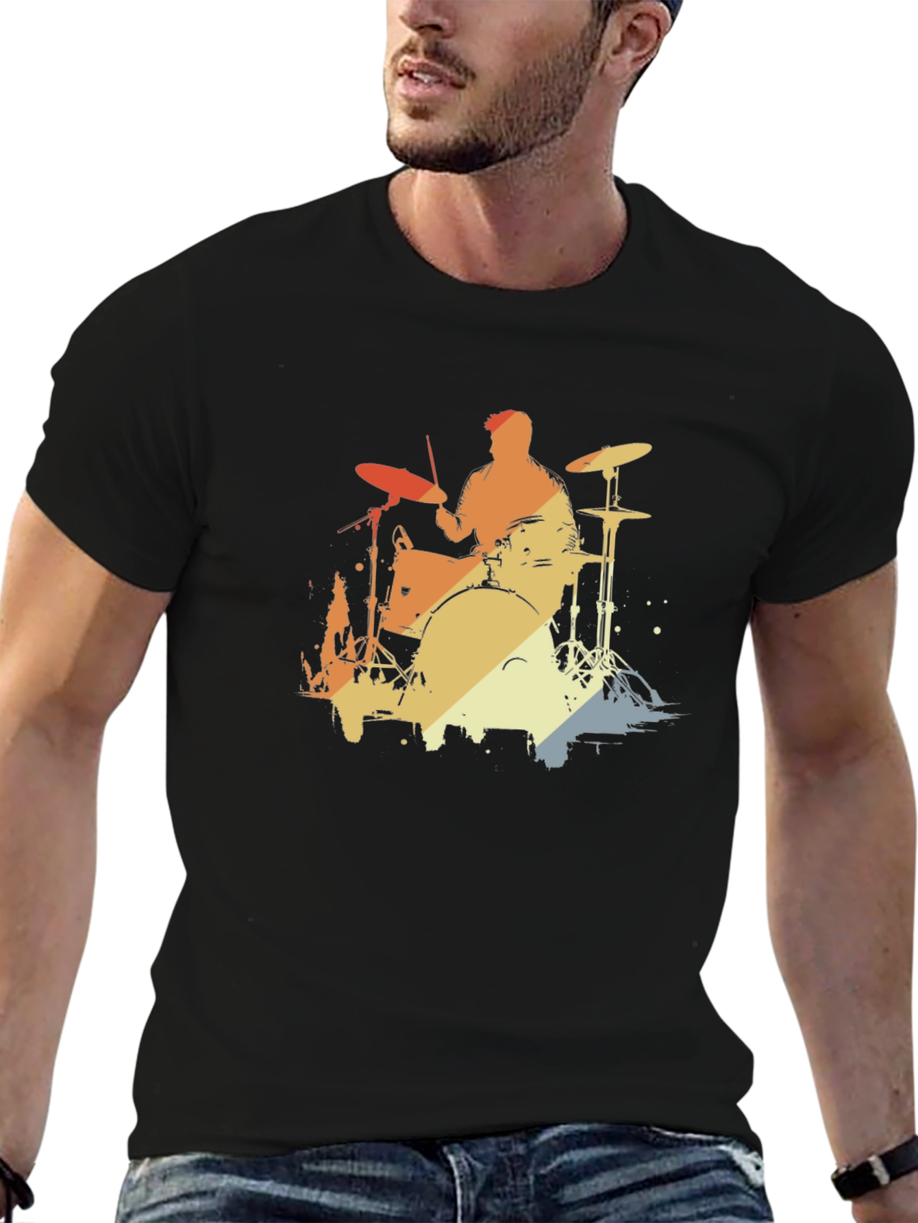 Retro Drummer Graphic Tee