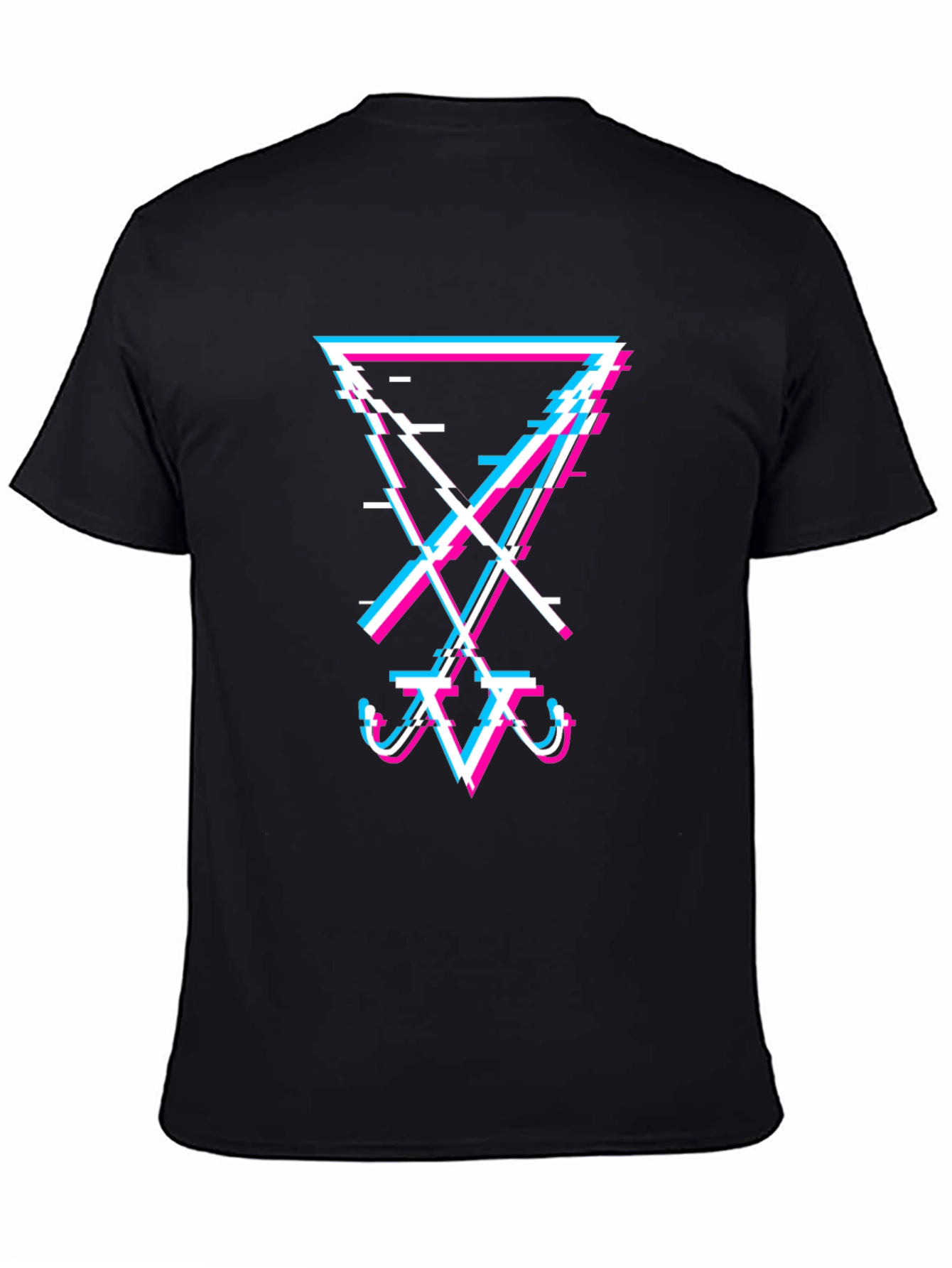 Glitch Art Graphic Tee - Modern Streetwear T-Shirt