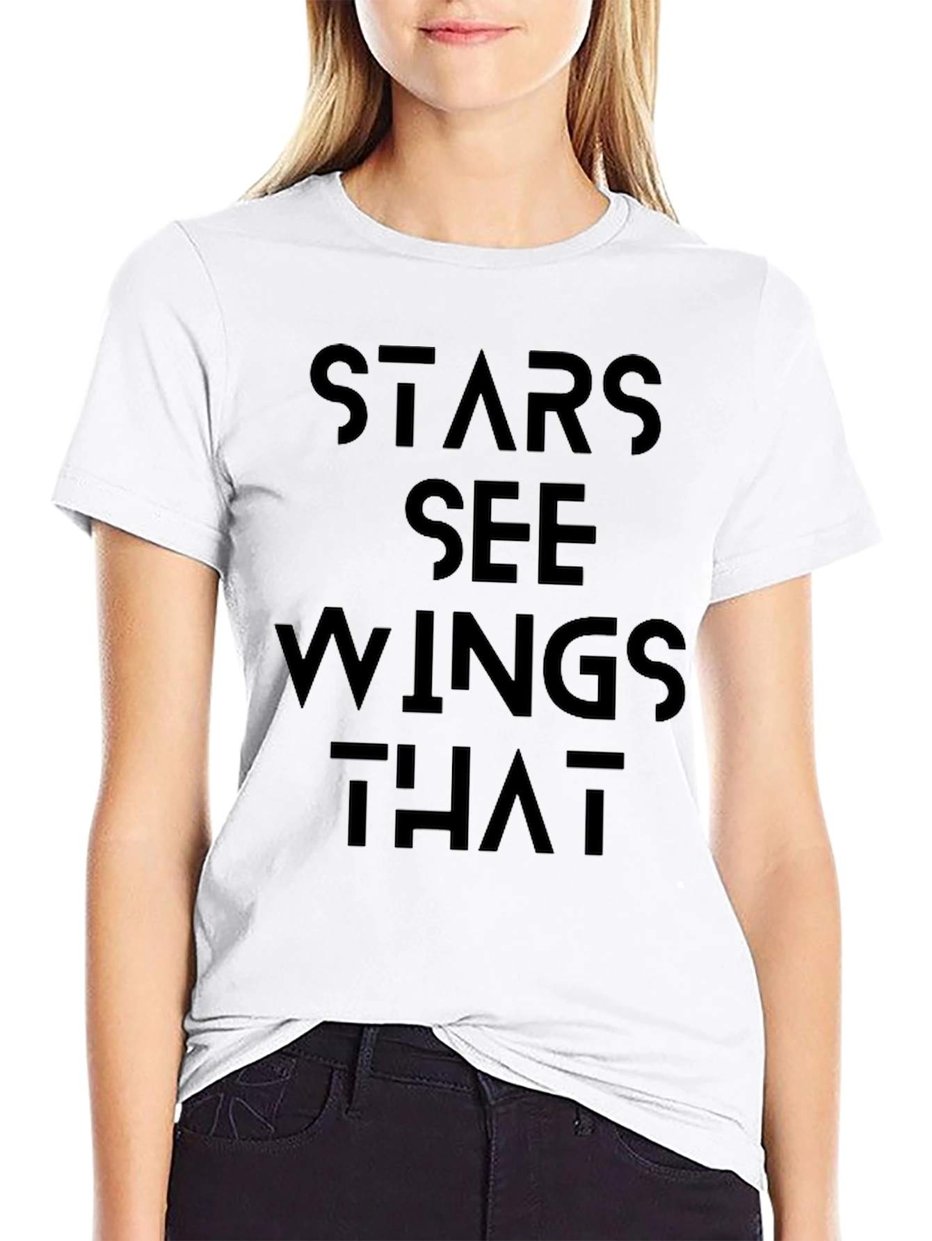 Stars See Wings That Black Graphic Tee