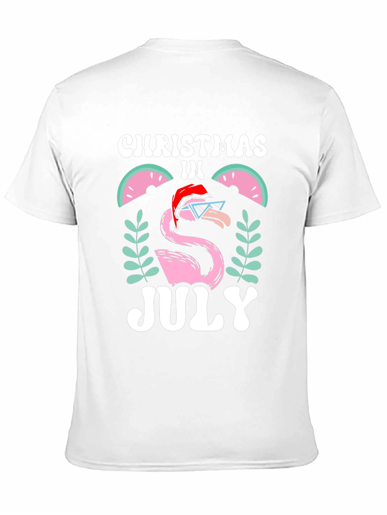 Christmas in July Flamingo Graphic Tee