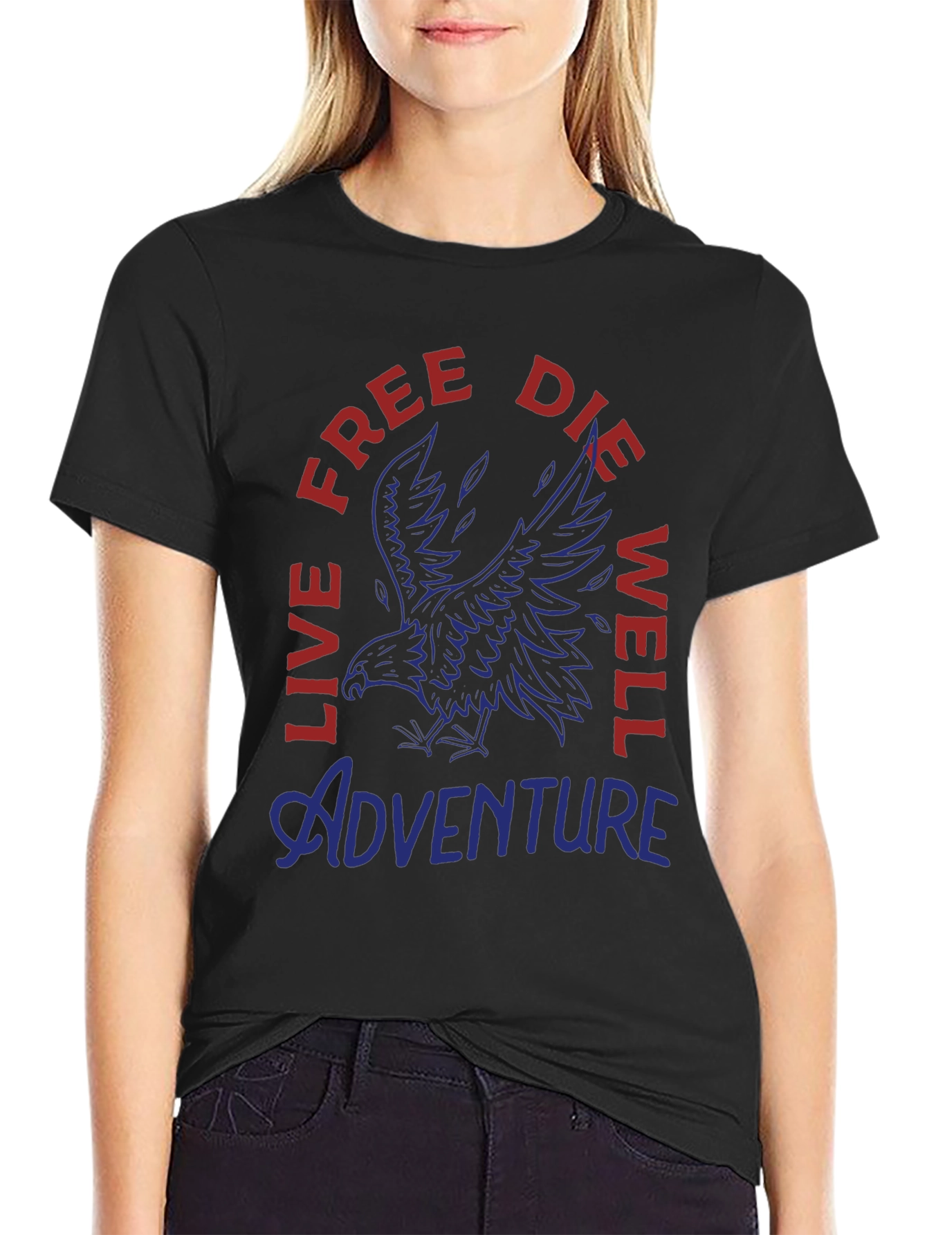 Adventure Eagle Graphic Print Mens T-Shirt