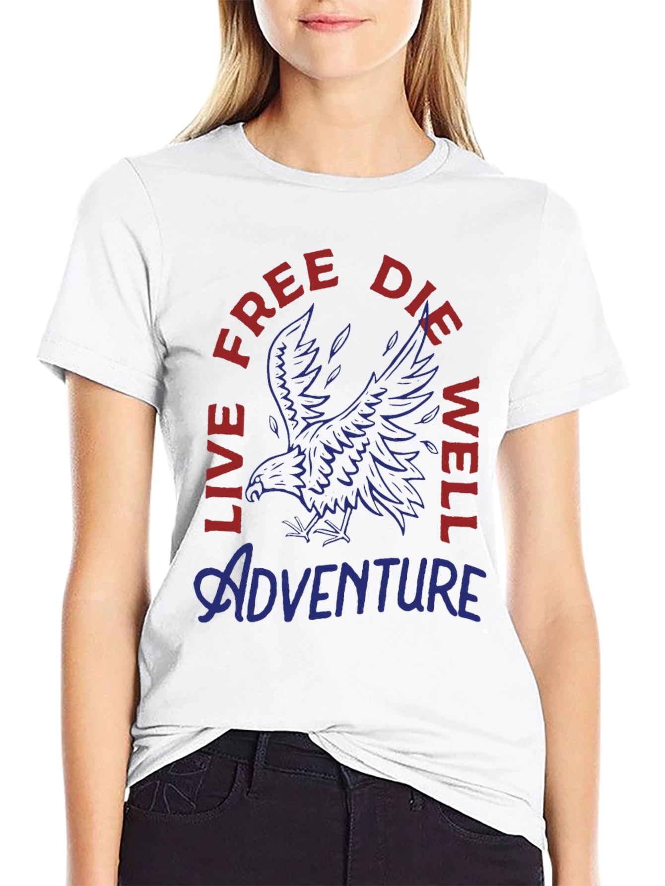 Adventure Eagle Graphic Print Mens T-Shirt