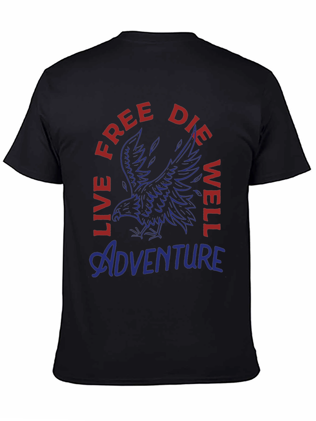 Adventure Eagle Graphic Print Mens T-Shirt