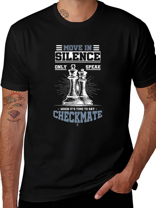 Move in Silence Chess Graphic T-Shirt