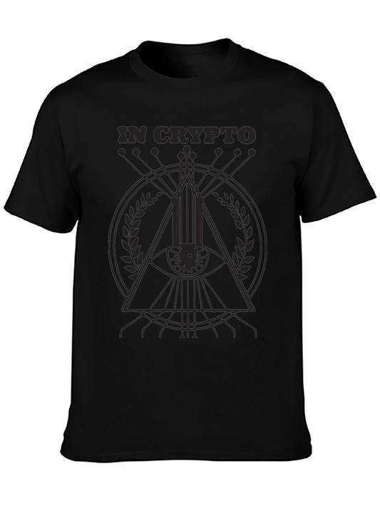 In Crypto Graphic Print Tee - All Seeing Eye
