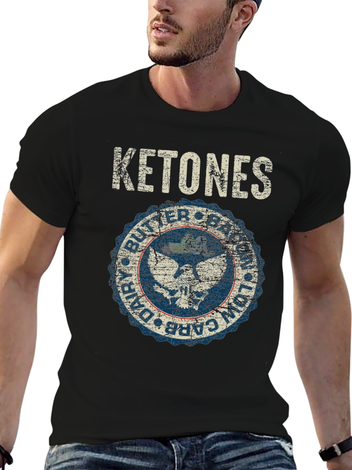 Ketones Butter Bacon T-Shirt - Low Carb Diet Apparel