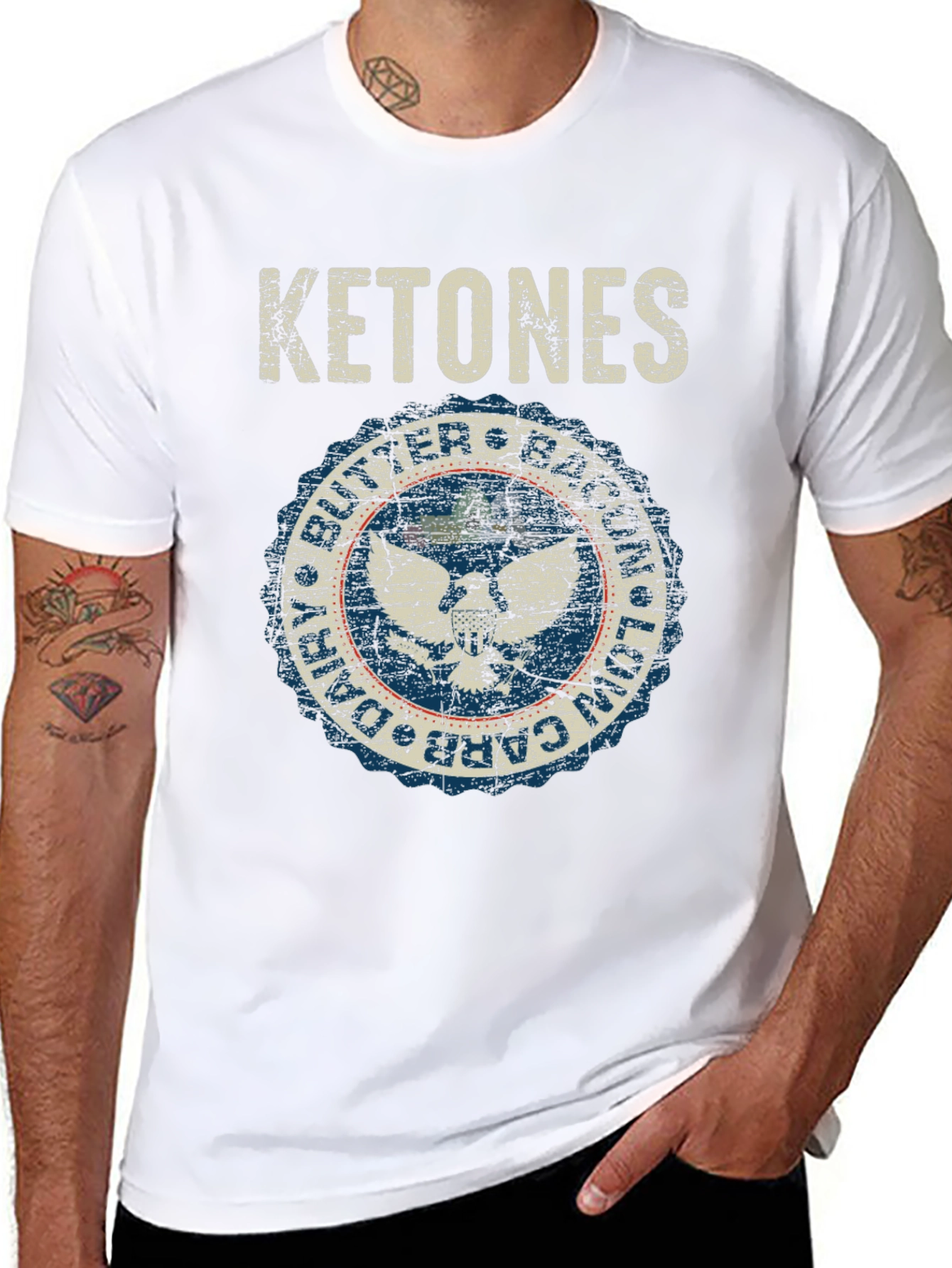 Ketones Butter Bacon T-Shirt - Low Carb Diet Apparel