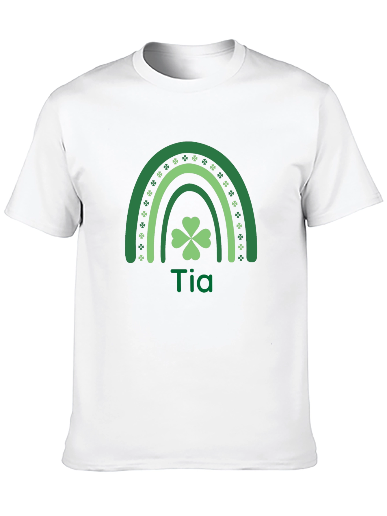 Tia St. Patricks Day Shamrock Rainbow T-Shirt