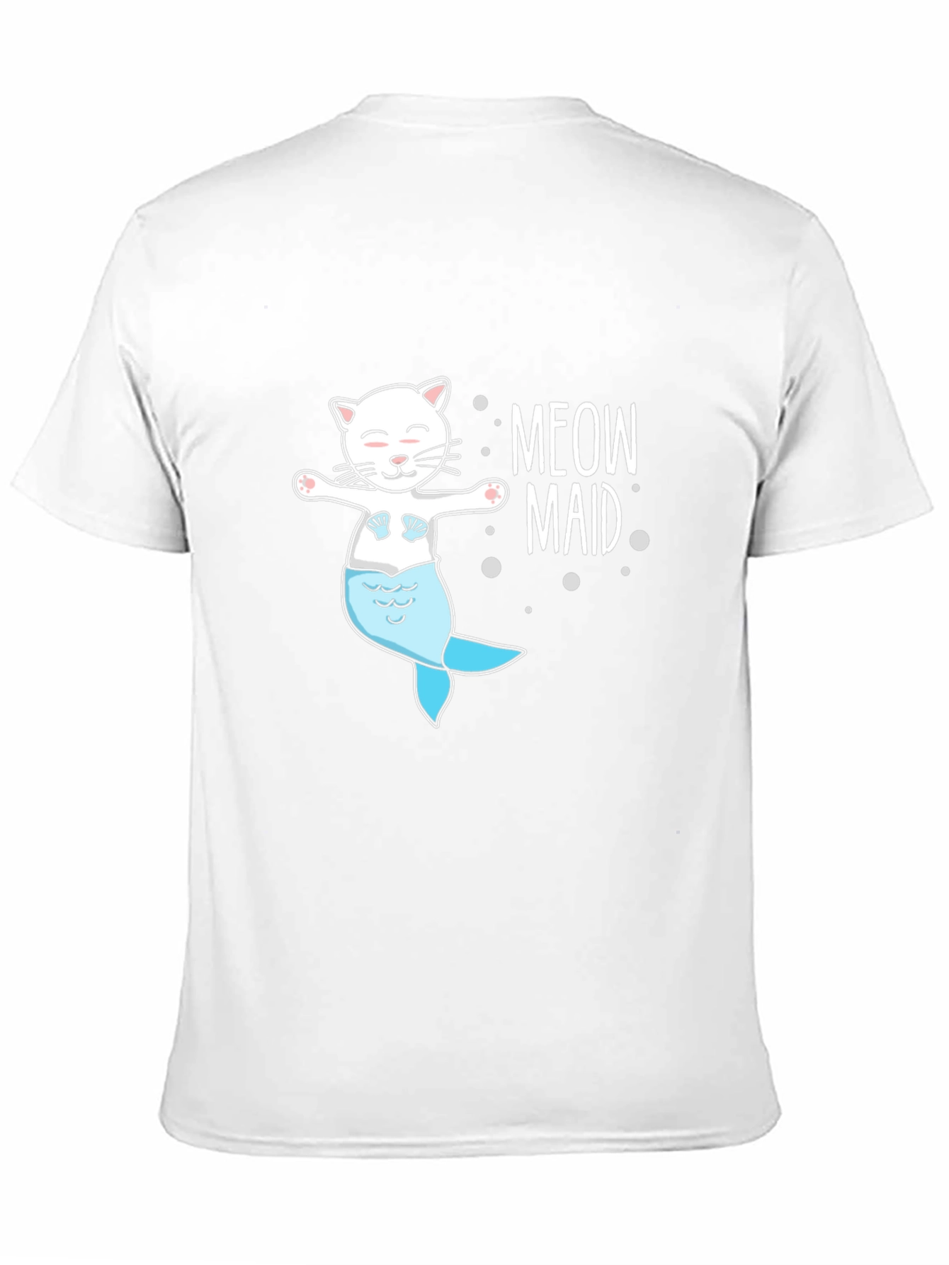 Meow Maid Cat Mermaid Graphic T-Shirt