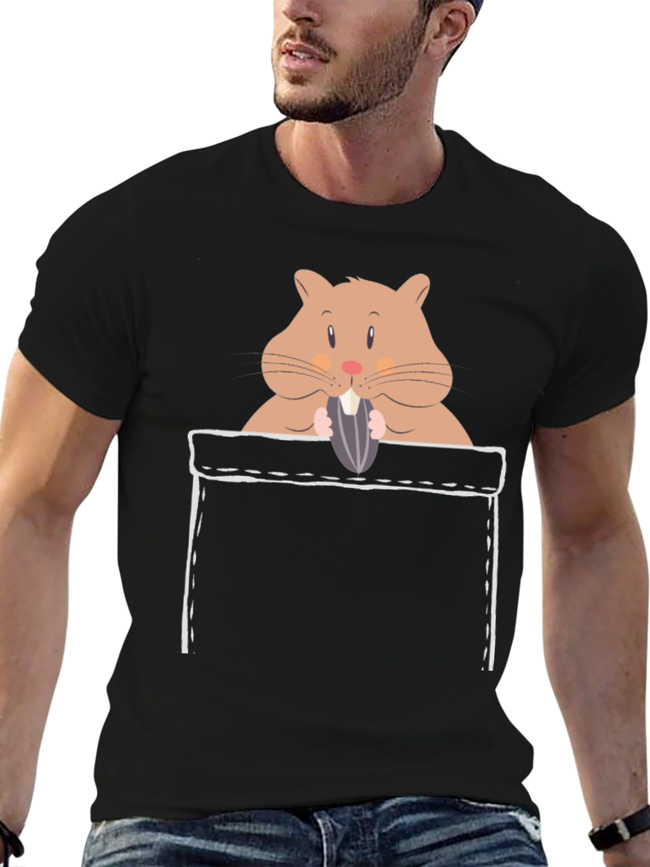 Hamster in Pocket Graphic Tee