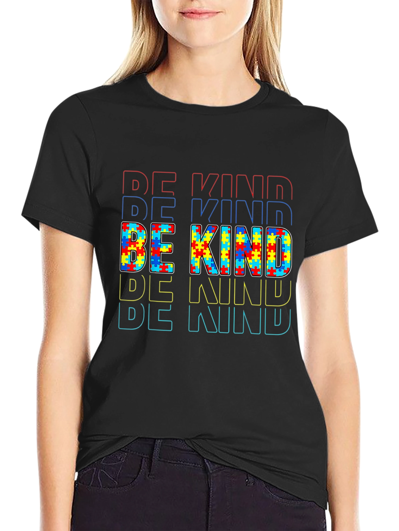 Be Kind Autism Awareness Graphic T-Shirt