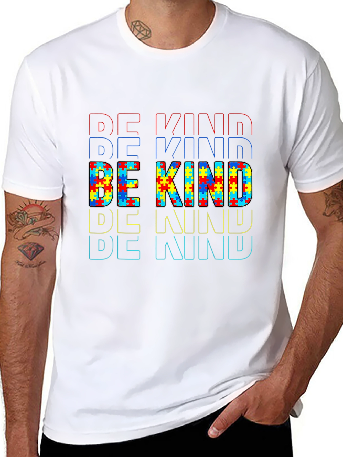 Be Kind Autism Awareness Graphic T-Shirt
