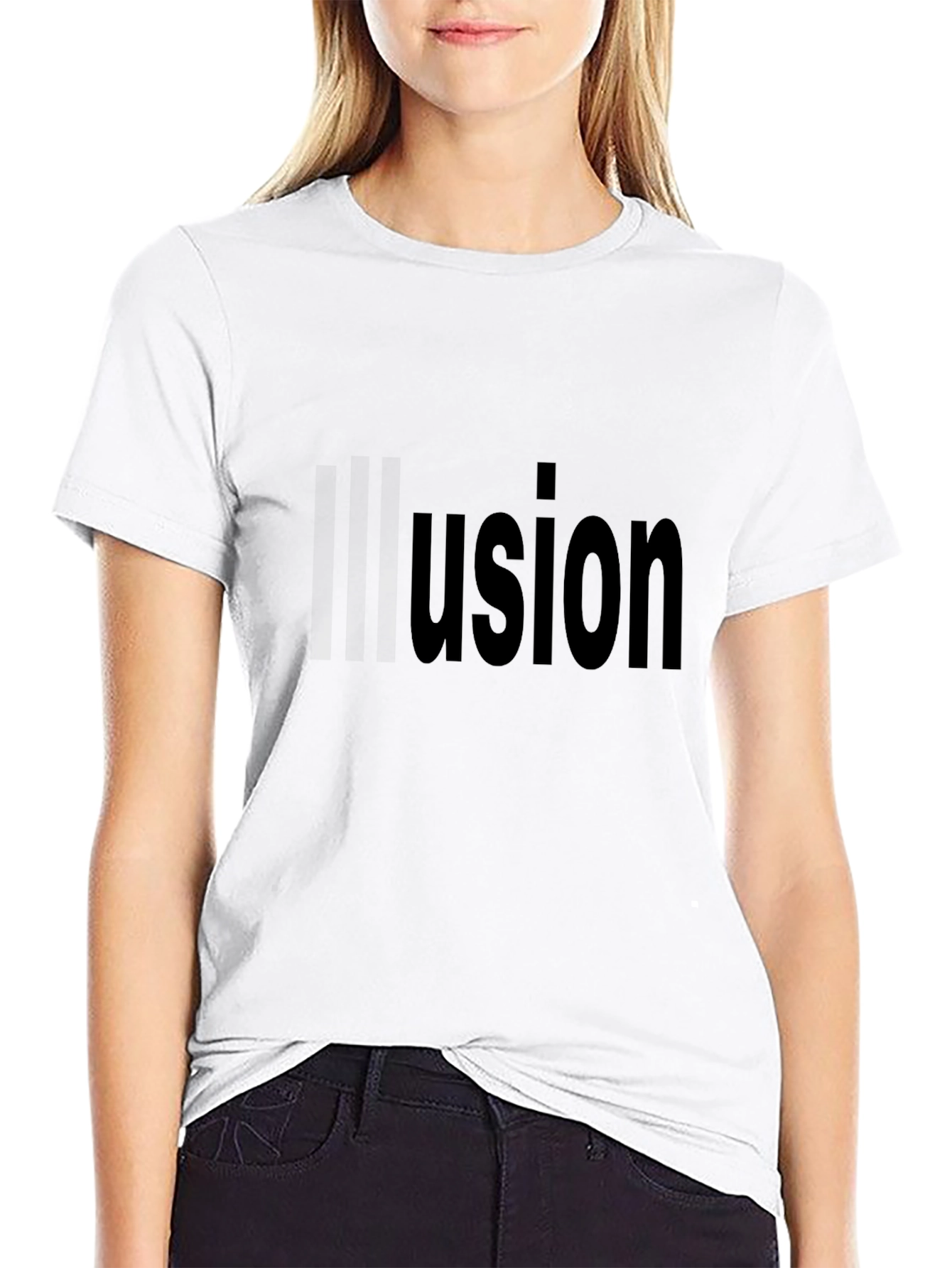 Black Usion Graphic T-Shirt - Casual Style