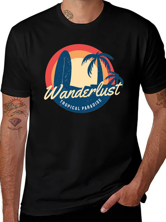 Wanderlust Tropical Paradise Graphic T-Shirt