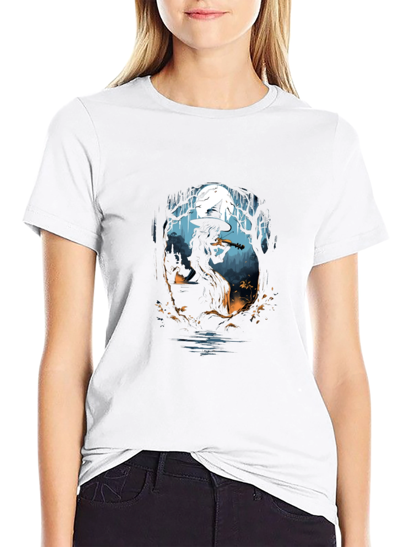 Witch Violinist Graphic Tee