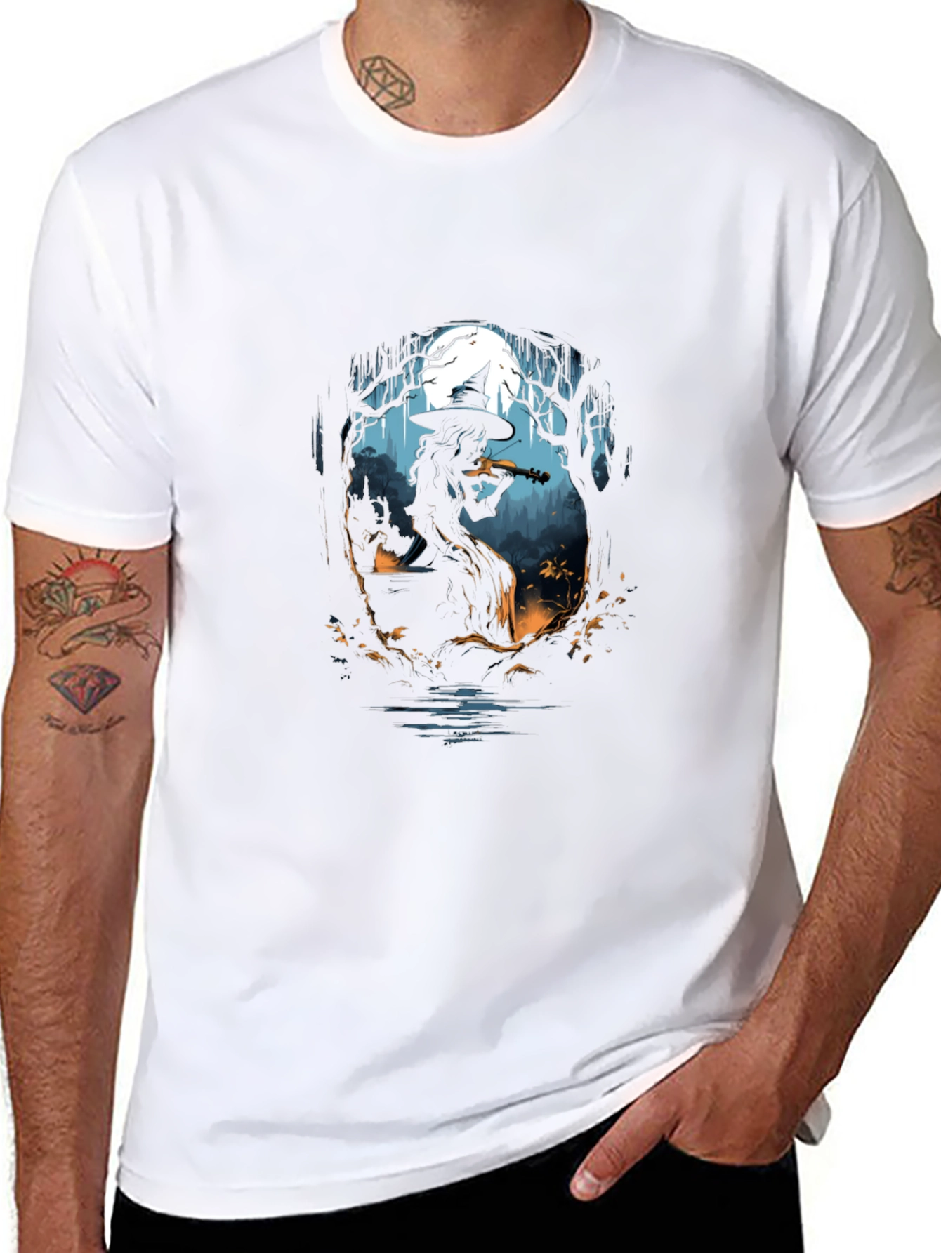 Witch Violinist Graphic Tee