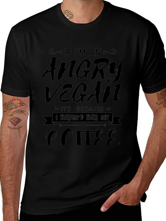 Angry Vegan Coffee T-Shirt