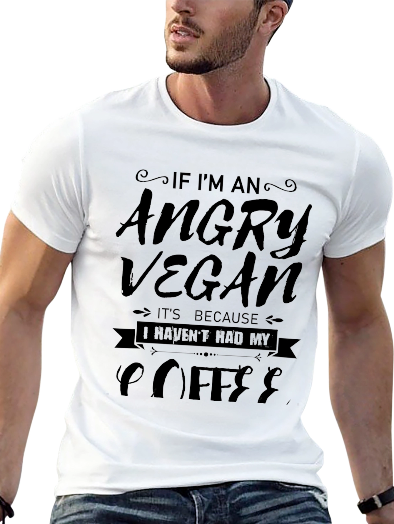 Angry Vegan Coffee T-Shirt