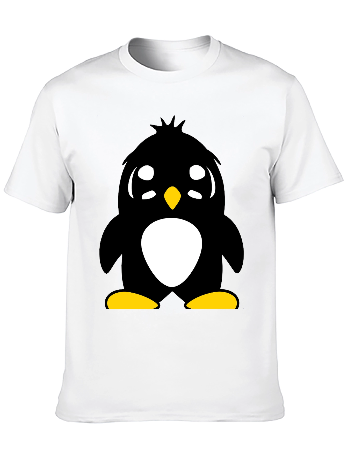 Cute Penguin Graphic Tee - Unisex Black T-Shirt