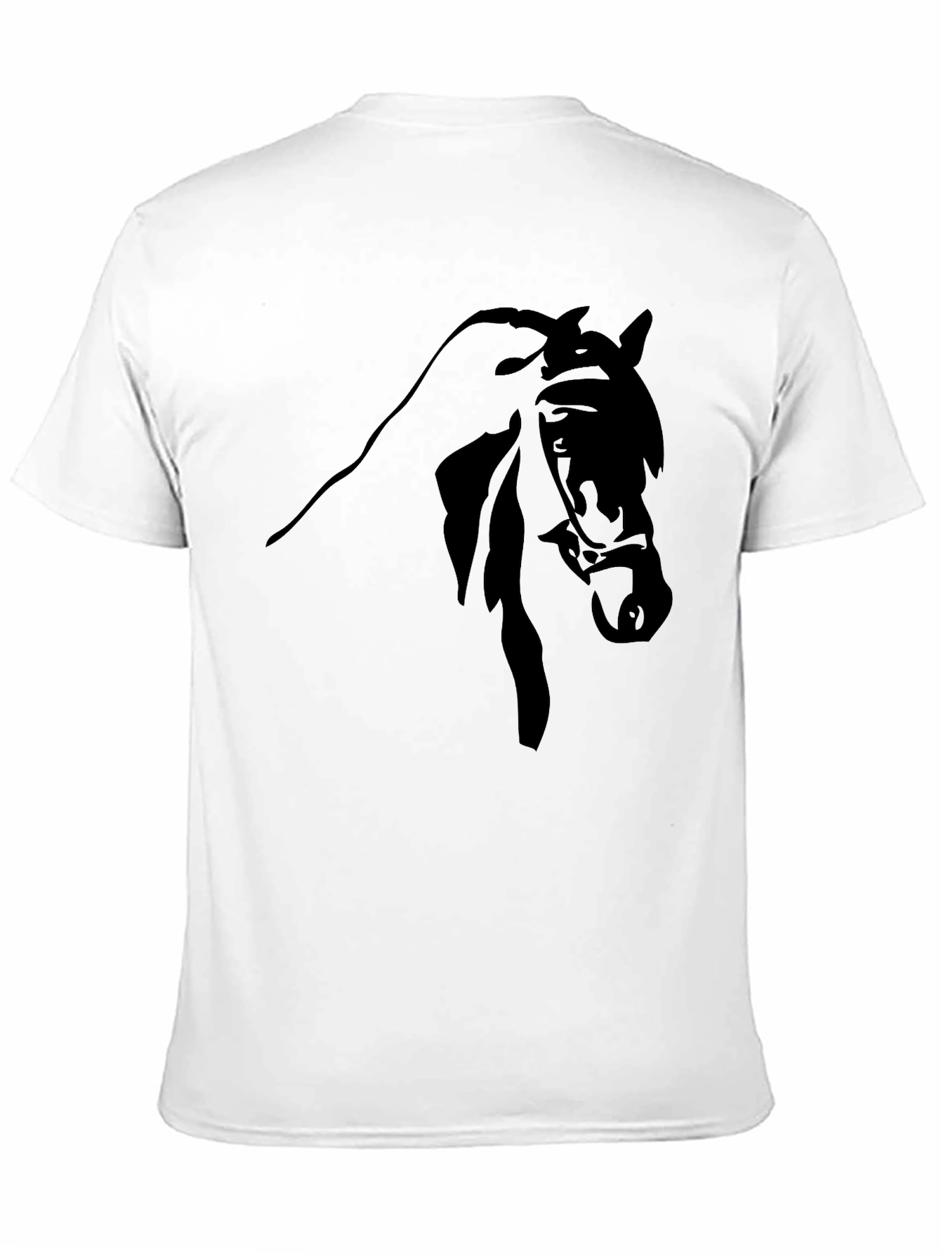 Black Horse Graphic Tee - Equestrian Style
