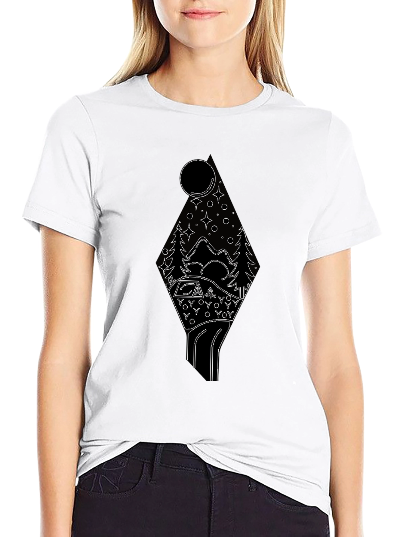 Adventure Awaits Graphic T-Shirt - Camping Under the Stars