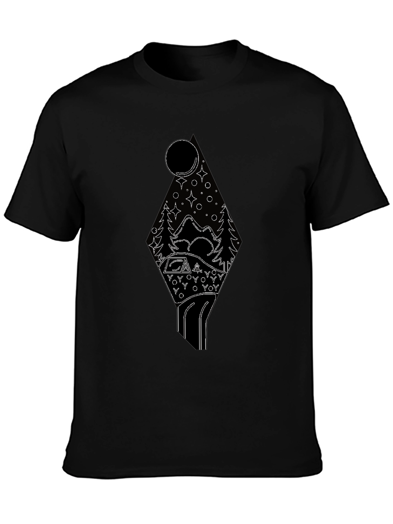 Adventure Awaits Graphic T-Shirt - Camping Under the Stars