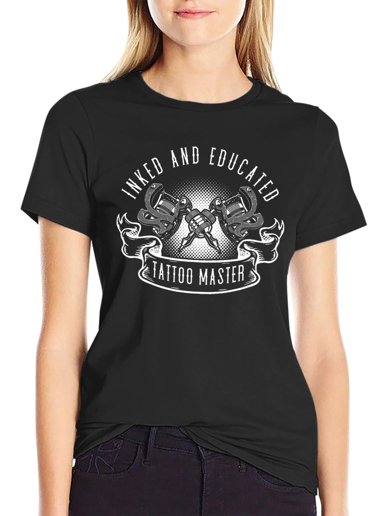 Inked and Educated Tattoo Master Black T-Shirt