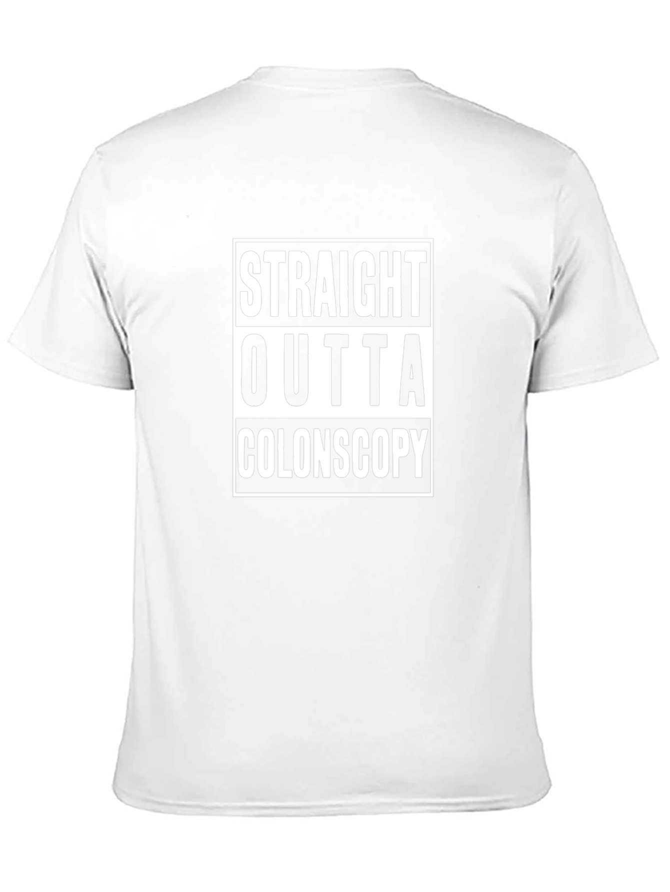 Straight Outta Colonoscopy Black T-Shirt