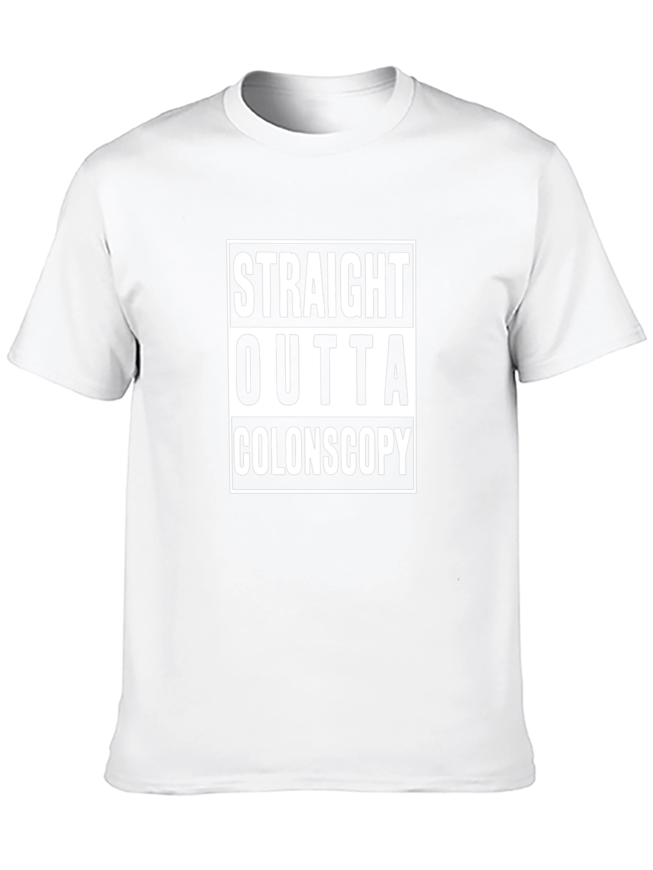 Straight Outta Colonoscopy Black T-Shirt