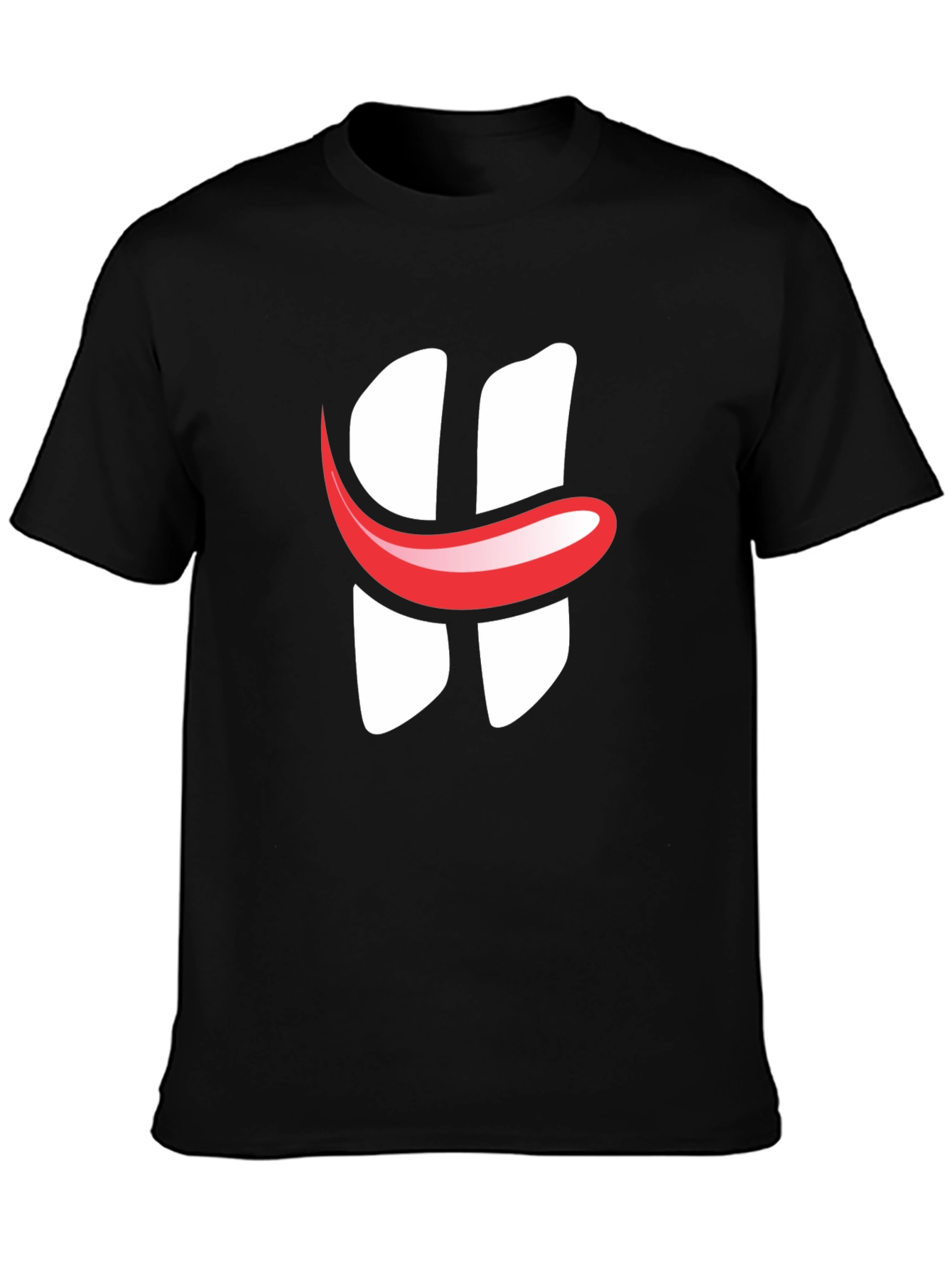 Black Graphic Tee - Smile H