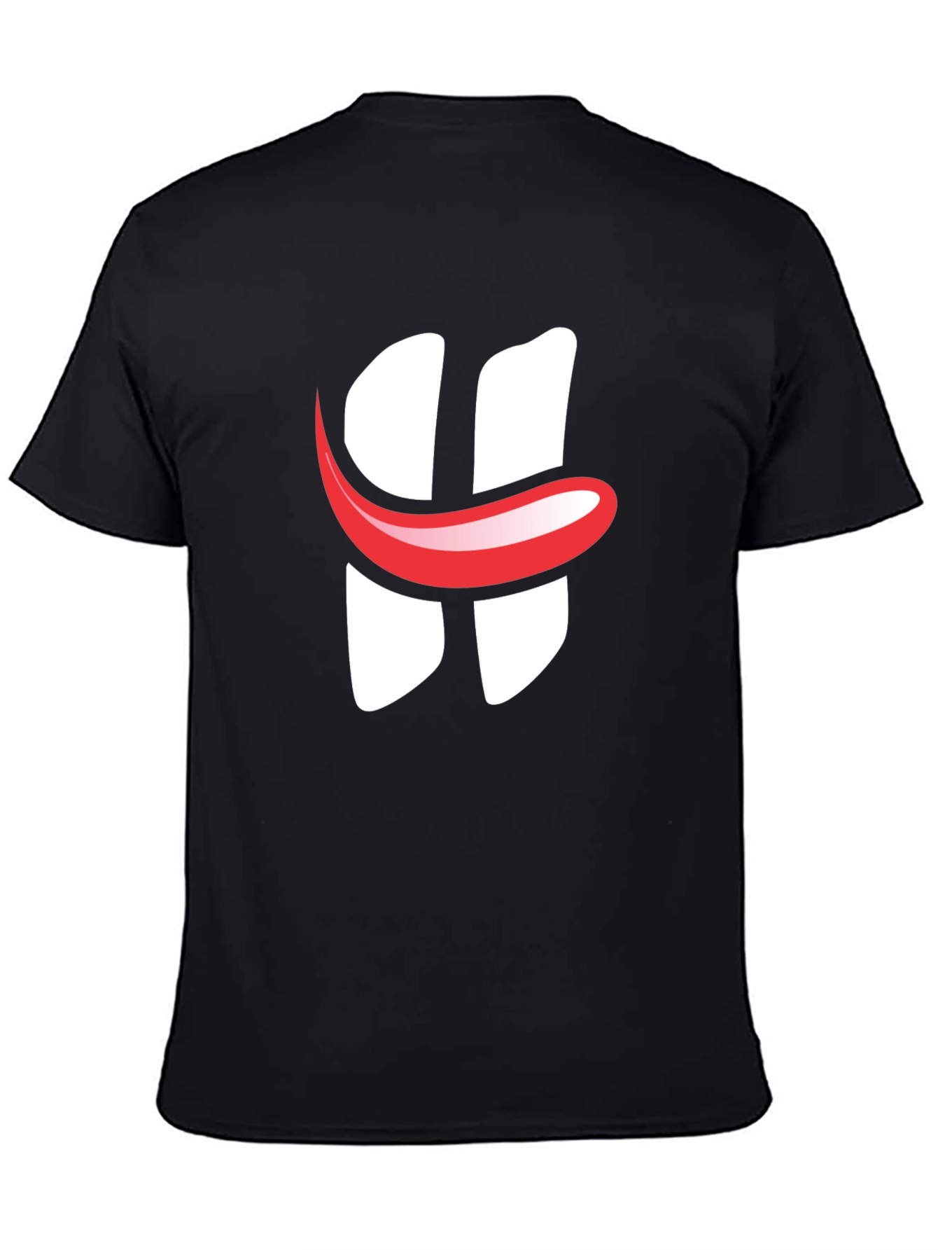 Black Graphic Tee - Smile H