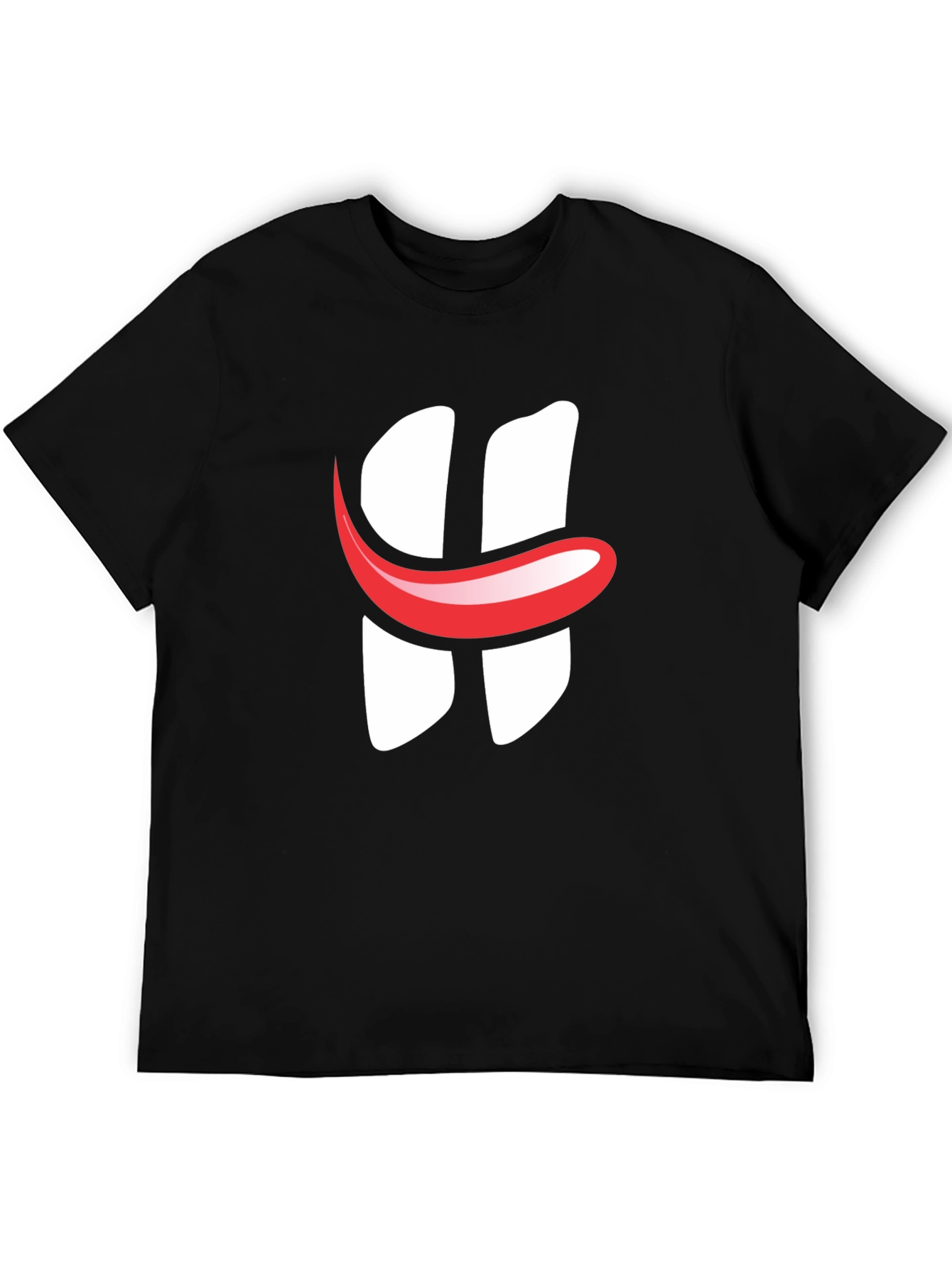 Black Graphic Tee - Smile H