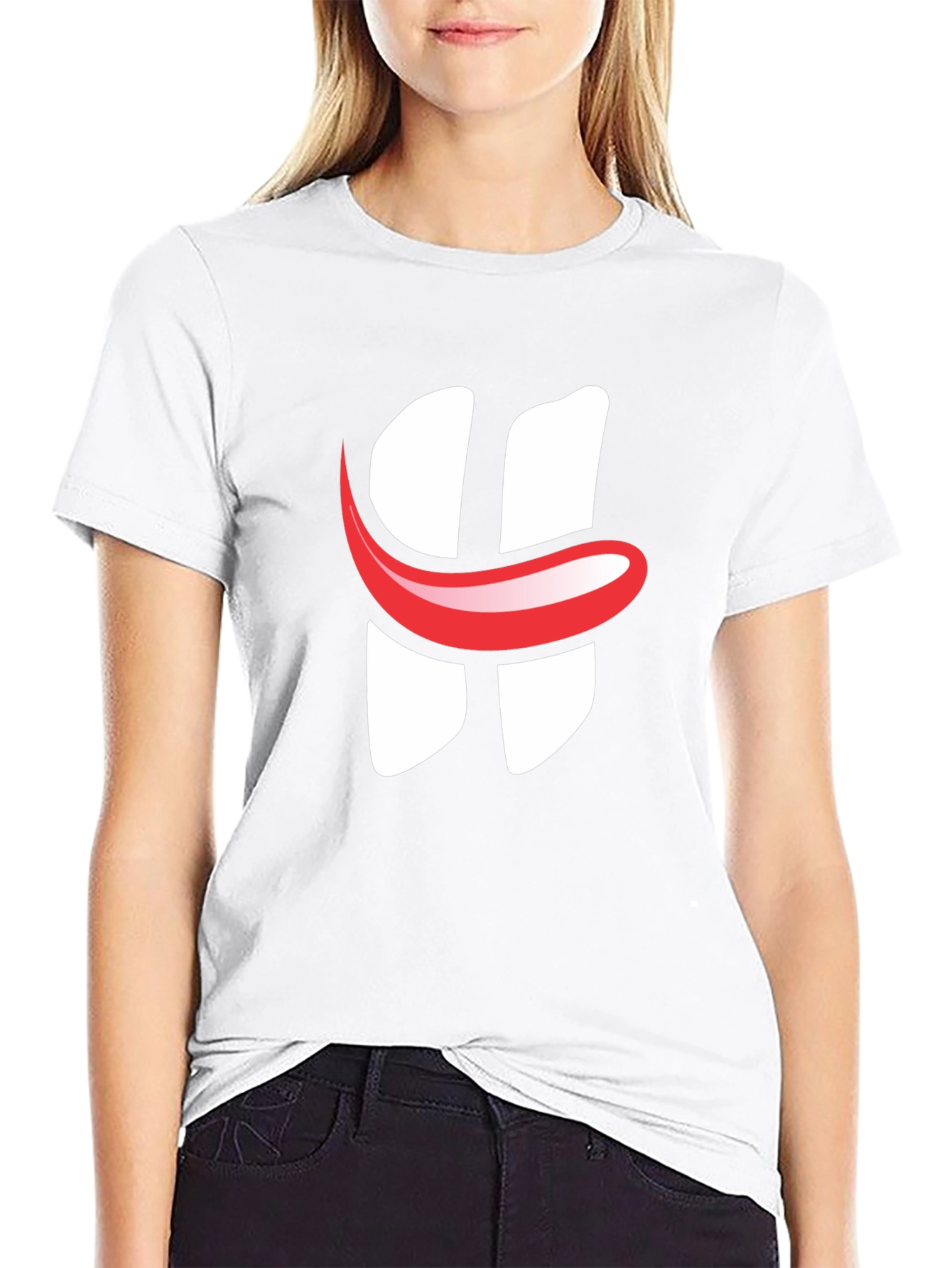 Black Graphic Tee - Smile H