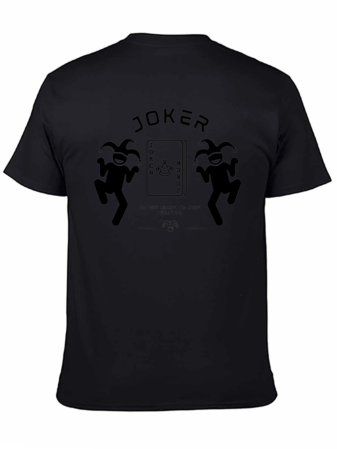 Joker Graphic Tee - Black Crew Neck T-Shirt