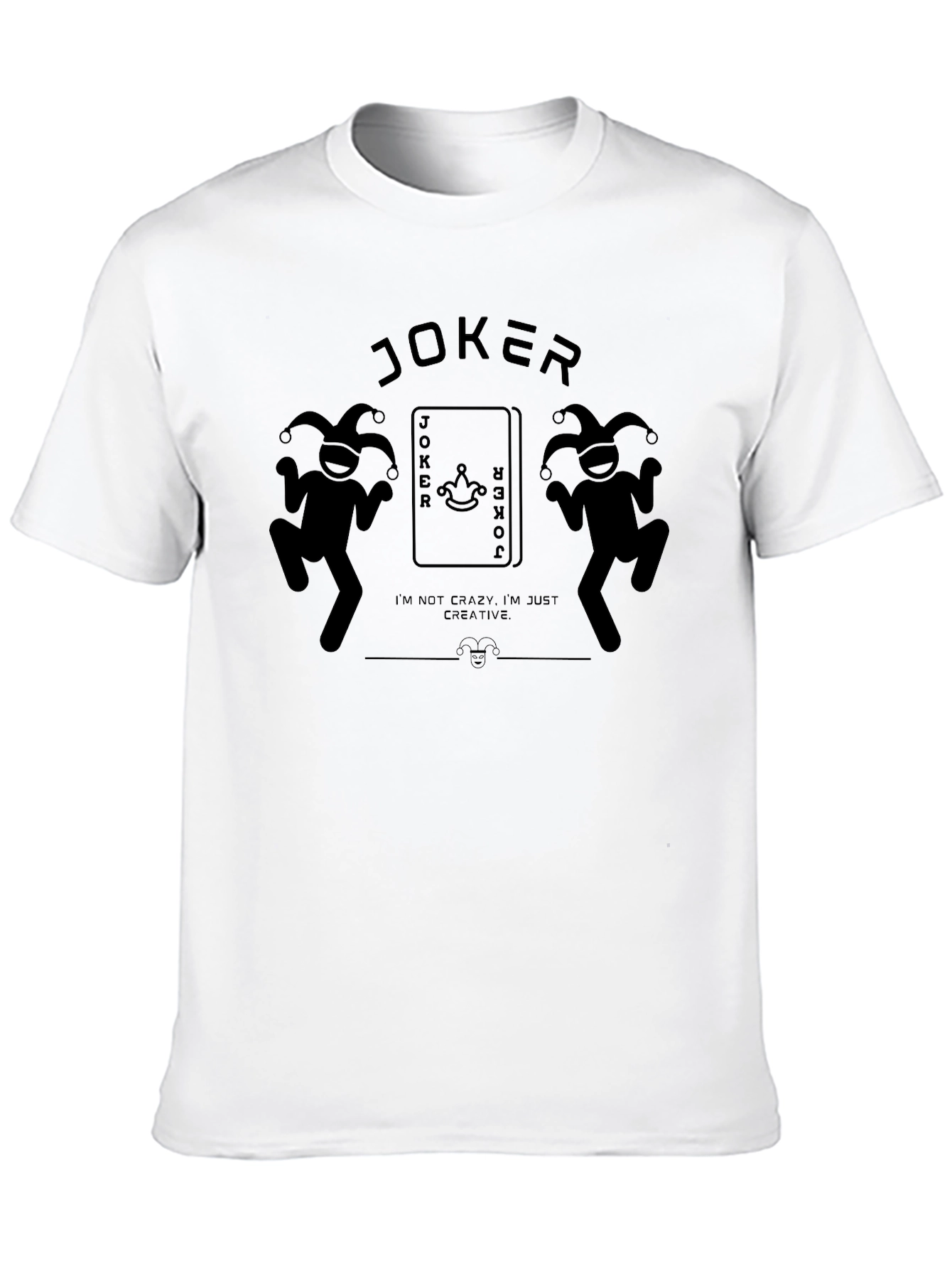 Joker Graphic Tee - Black Crew Neck T-Shirt
