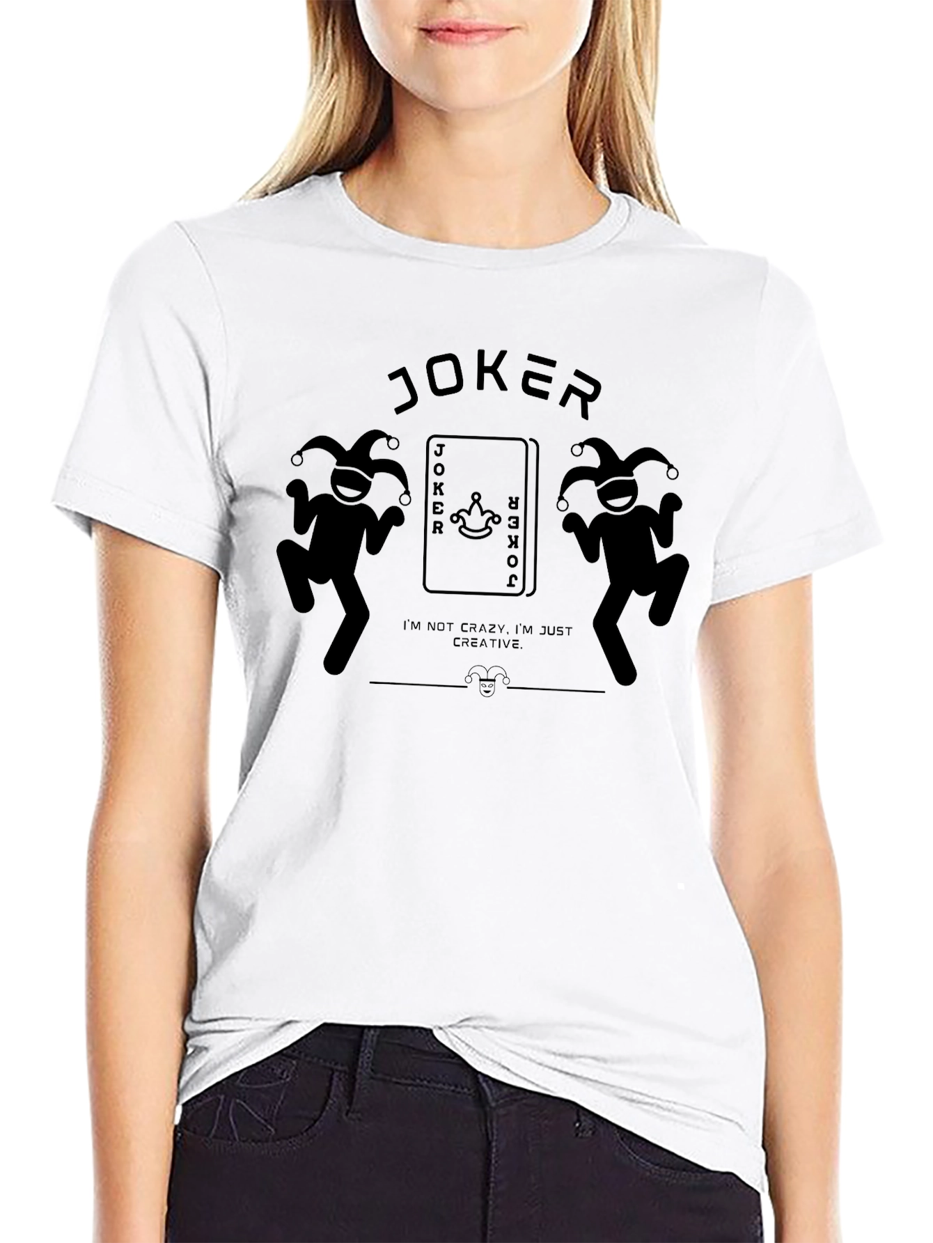 Joker Graphic Tee - Black Crew Neck T-Shirt