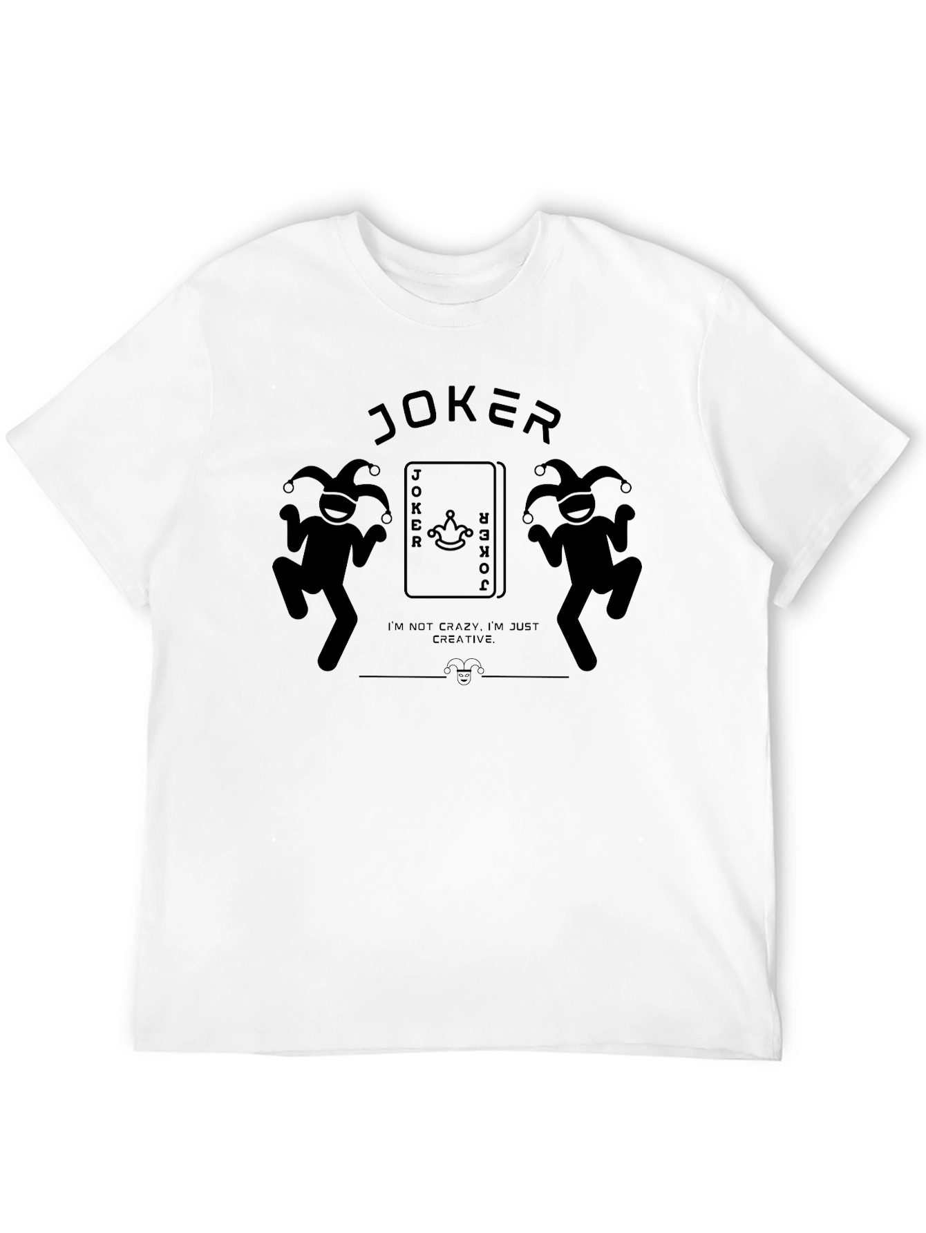 Joker Graphic Tee - Black Crew Neck T-Shirt