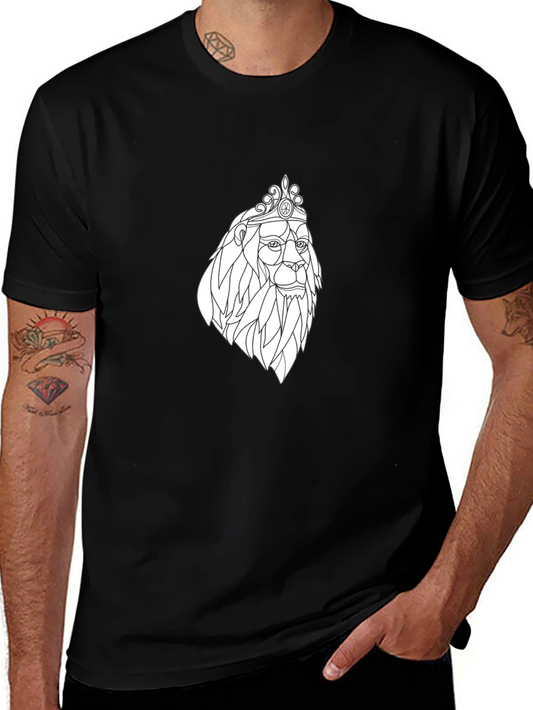 Lion King Graphic Tee - Modern Black T-Shirt
