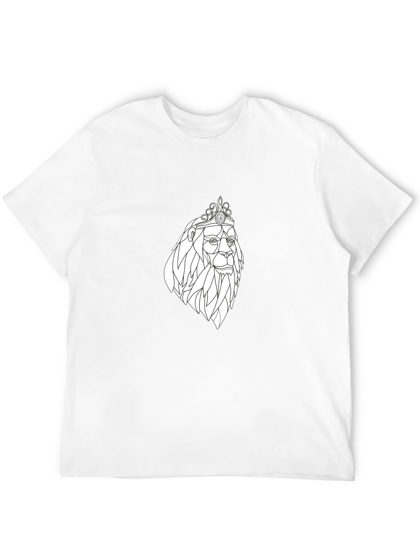 Lion King Graphic Tee - Modern Black T-Shirt